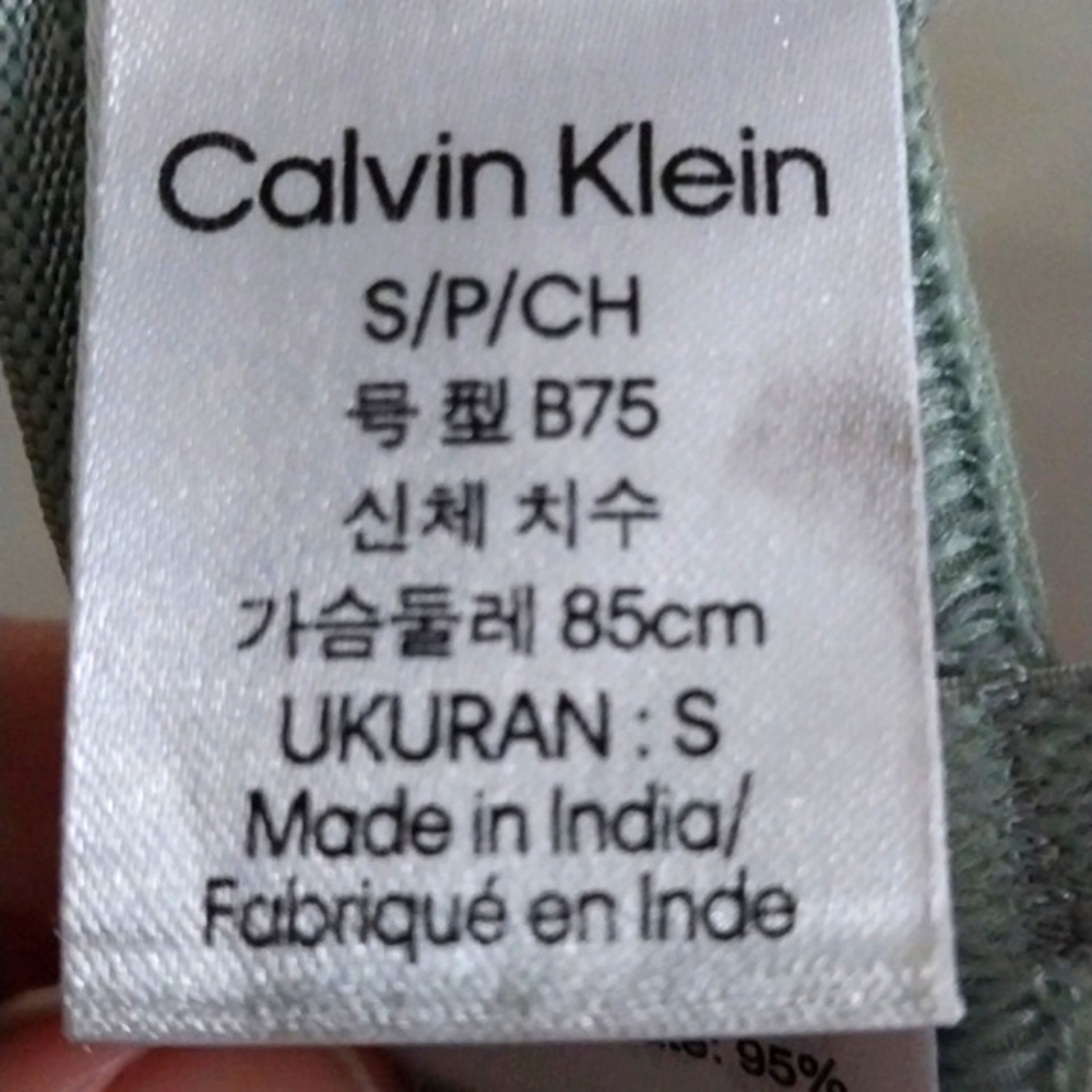 Calvin Klein Women's Light Green Bralette Size Small - Picture 6 of 8